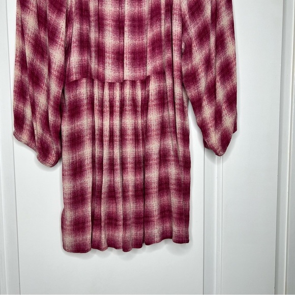 ANTHROPOLOGIE MAEVE Cavalon Pink Plaid Top size large - Picture 12 of 13